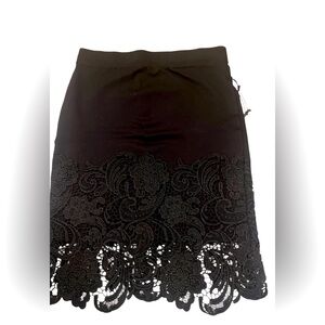 Black lace skirt. NWT.